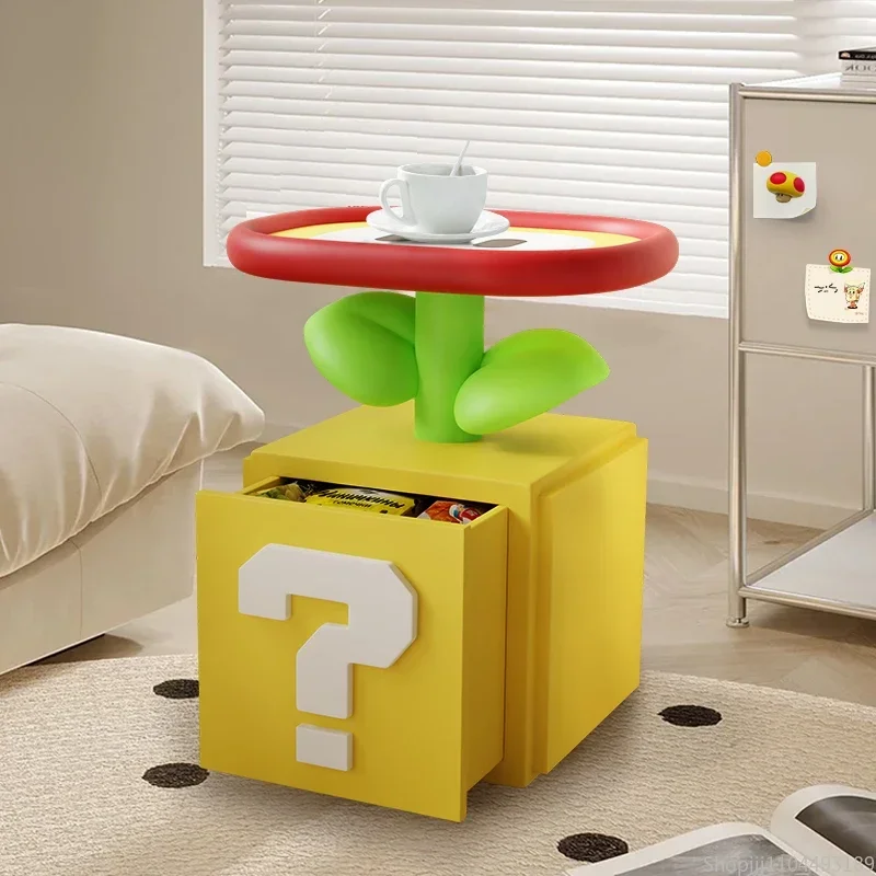 

*q forLiving Room Large Floor Furniture Porch Storage Shelf Sofa Bedside Table Home Tea Table#