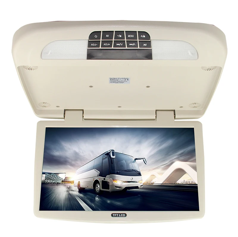 Wholesale 18.5 Inch Bus Ceiling Mount Monitor Overhead Flip Down Coach TV LCD Monitor DVD MP5 Player