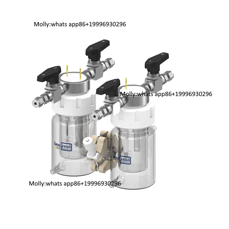 2H Type Interchangeable Membrane HBG Material 30ml Electrolytic Cell