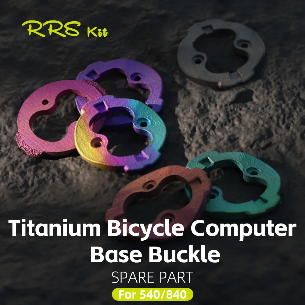 

RRSKIT Bicycle Computer Base Repair Kits For Garmin 540/840 Titanium Alloy 3D Printing Base Snap-on Repair Parts