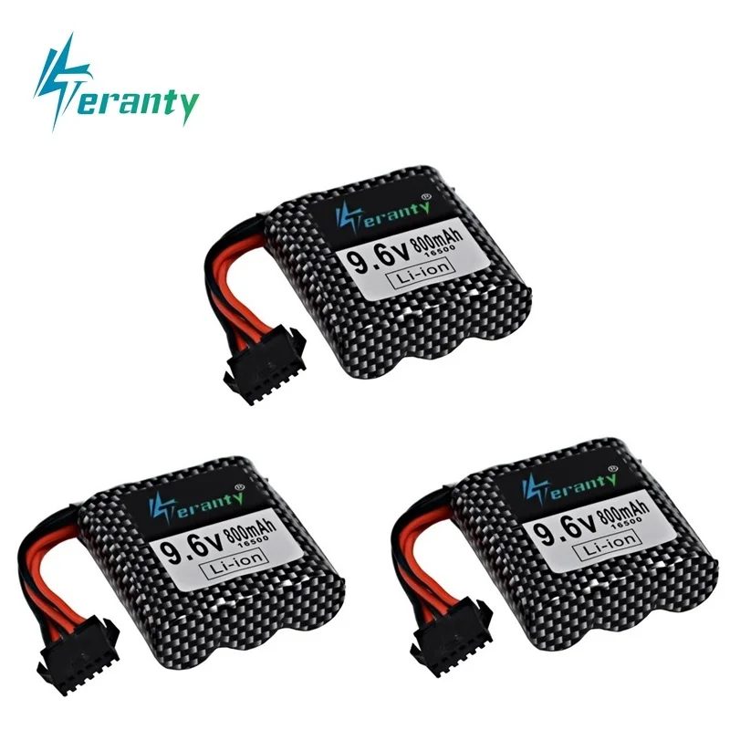 Batteria agli ioni di litio da 9.6v per 9115 9116 S911 S912 RC aggiornamento di ricambio per camion per auto 800mah 9.6V batteria ricaricabile per