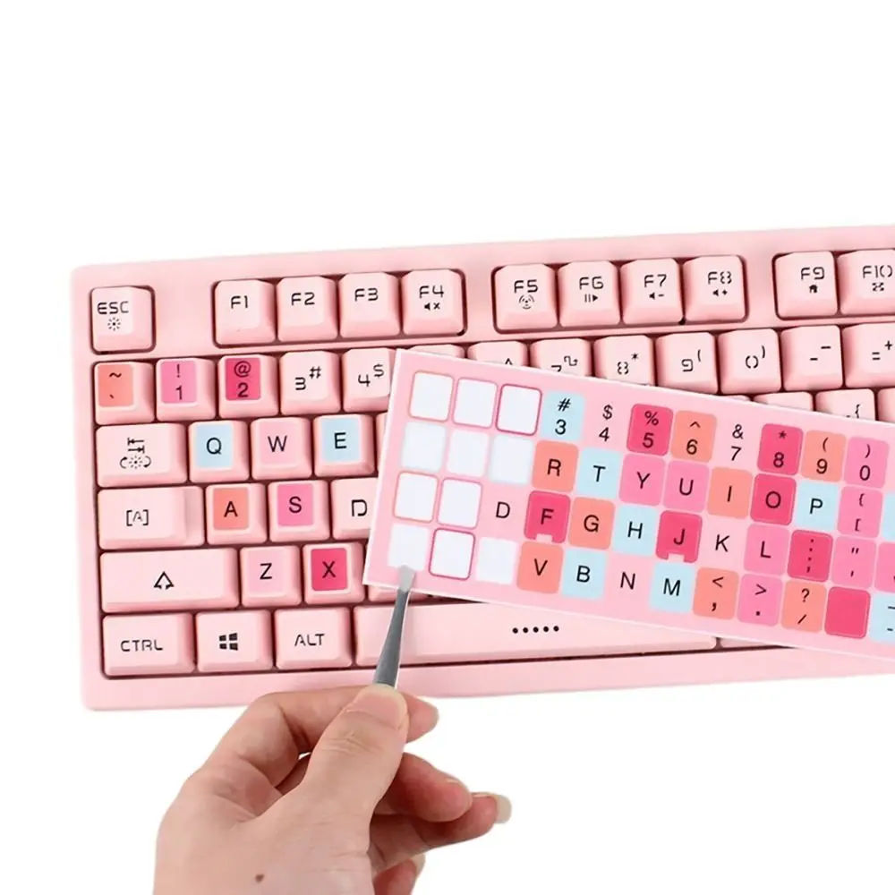 Russian Letter Keyboard Sticker English Spanish Keyboard Label Wear-resistant Anti Fingerprint Alphabet Layout Desktop PC
