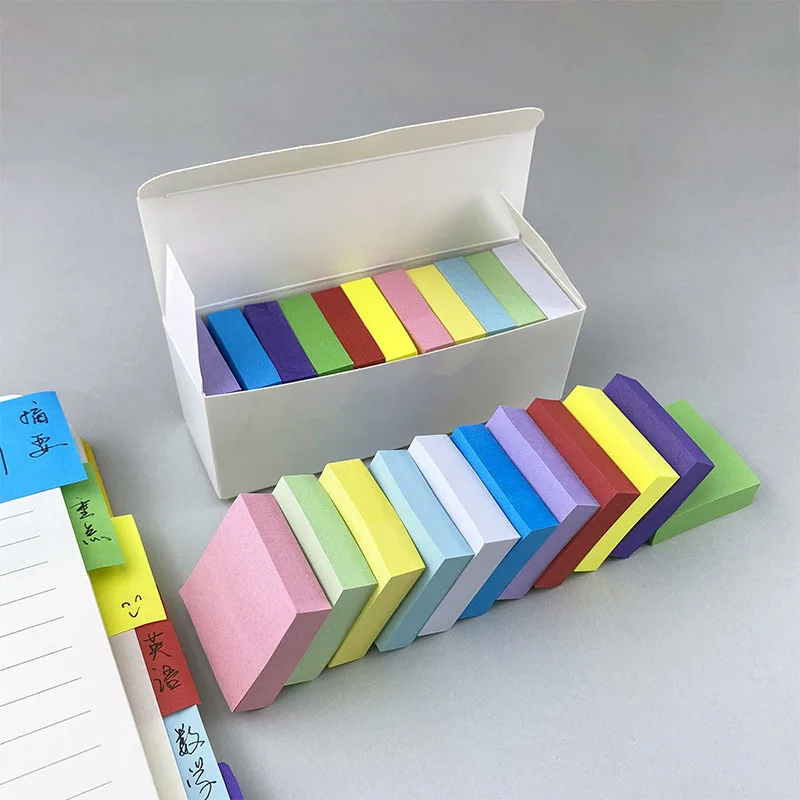 Colorful small square sticky notes, mini ins, sticky notes, and student office index stickers during the back-to-school season