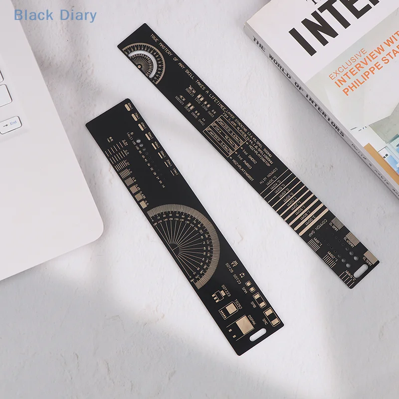 Righello PCB da 20 cm/25 cm Righello di ingegneria PCB Righello di ingegneria PCB Unità di imballaggio PCB Righello di ingegneria