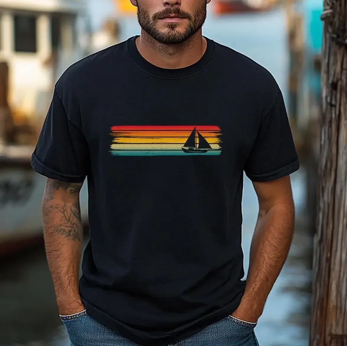 Sailboat T Shirt Sailor Cutter Fisherman Northern Germany Moin Sailing Sport Club For Him