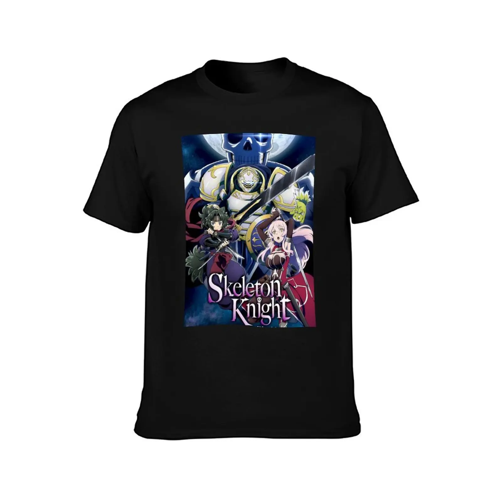 skeleton knight in another world T-Shirt Work Duty Casual T-Shirt
