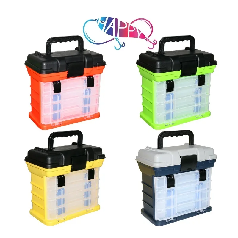 

Multifunctional 27*17*26CM Big Size Lures Multi-layer fish Empty box Tackle Boxes with High Quality