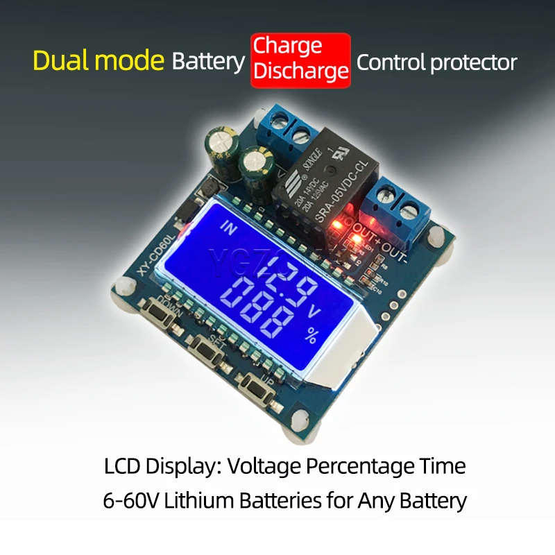 Battery Charge Control Module DC Voltage Protection Under Voltage Power Loss Protector CD60