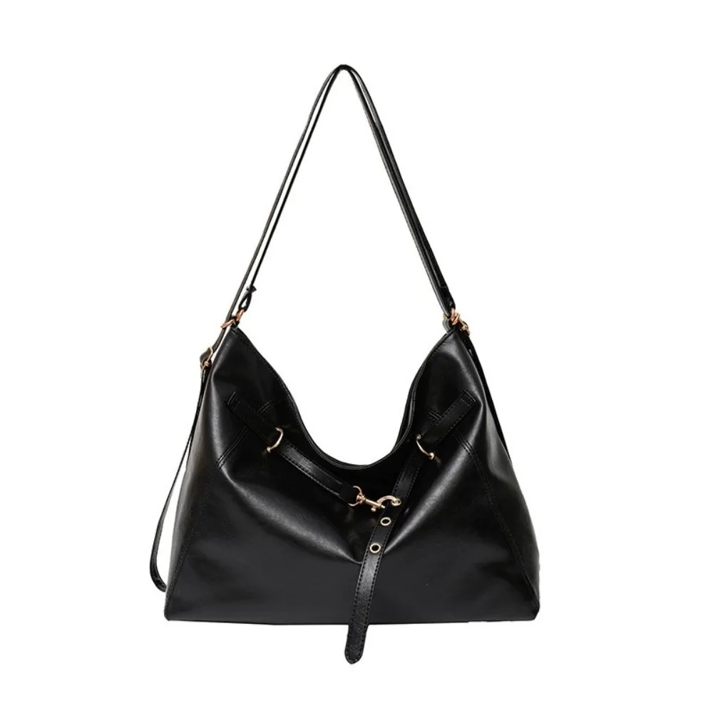

Casual Large Capacity PU Leather Crossbody Bag Y2K Multifunctional Women Shoulder Bag Korean Style Waterproof Tote Bag Unisex
