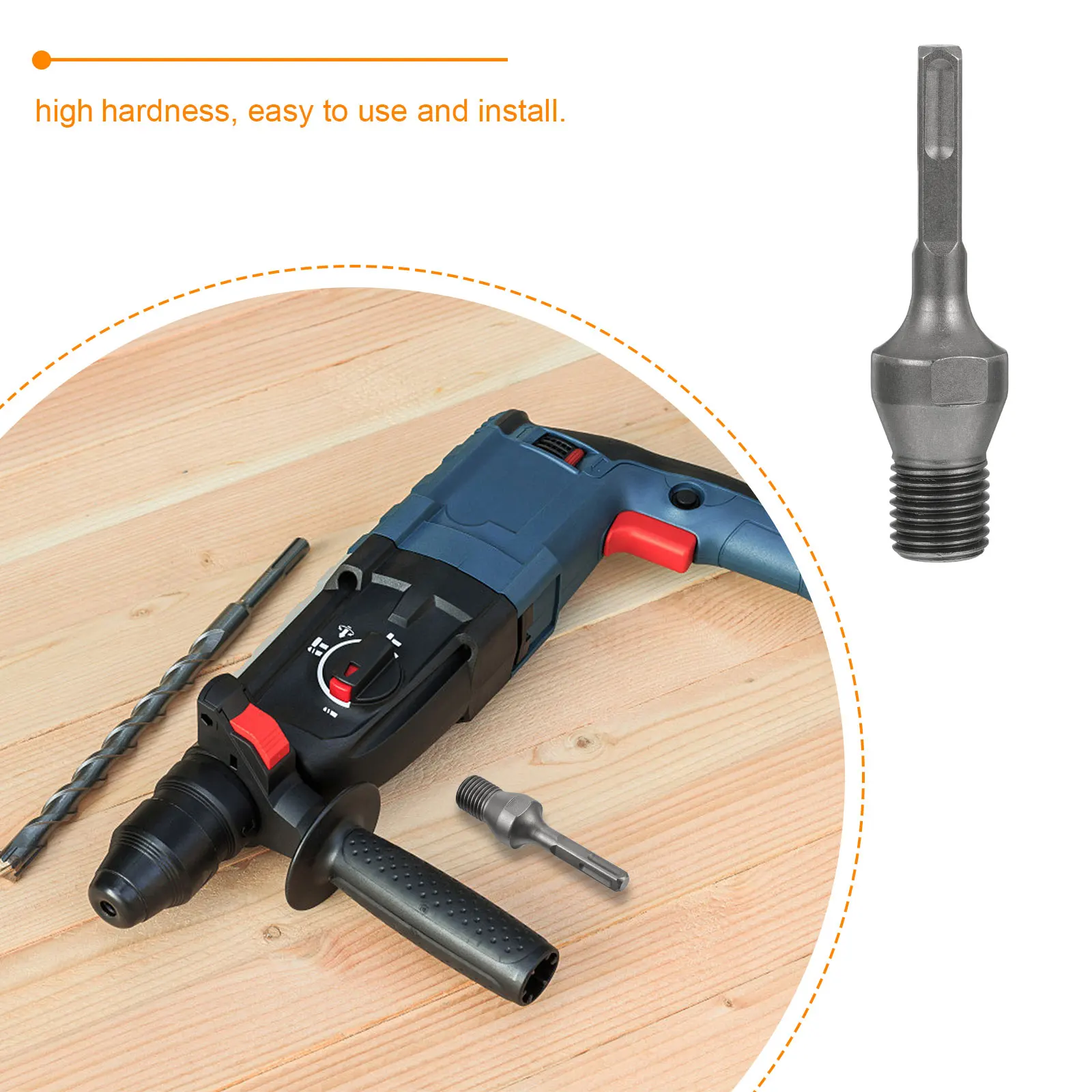 الثقيلة مطرقة كهربائية ربط قضيب محول لقمة مثقاب المياه الطوب جدار الحفر متعددة الوظائف الحفر تشاك