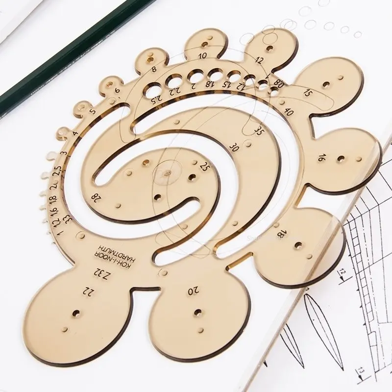 Hoh-i-noor Positive Circle Template Drawing Circle Ruler Engineering Design Drawing Radius Construction Teaching Aids