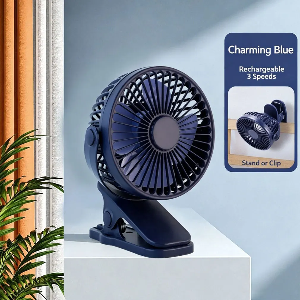 

Portable Handheld Clip Fan 720° Rotatable Rechargeable Ultra-quiet High Quality for Outdoor Camping Ventilador Mini Air Cooler