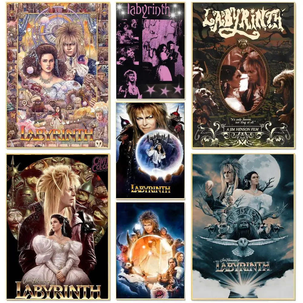 Fantasy Adventure L-Labyrinth Poster Living Room Bedroom Decorative Print Unframed Decor