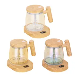 Electric Mixing Mug Multipurpose Heater Pad Coffee Mug Warmer for Coffee/Milk/Protein Powder High Speed 400ml Self Stirring Cup