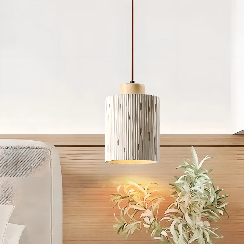 

Cement LED Pendant Lights Home Decor Hanglamp Kitchen Nordic Modern Suspension Bedroom Living Room Decor Retro Grey Chandelier