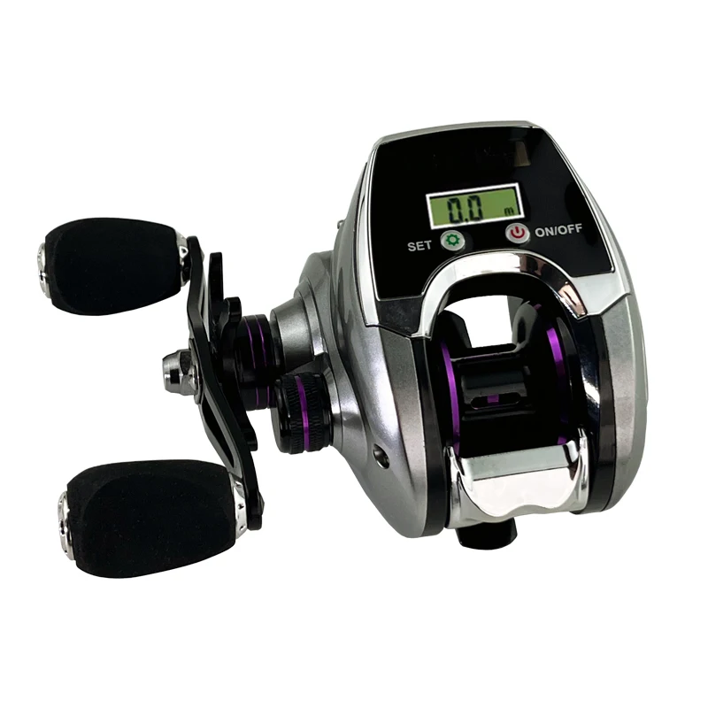 

Wholesale 8.0:1 6+1bb Gear Ratio 10kg Max DragDigital Display Drop Wheel Baitcasting Fishing Reel