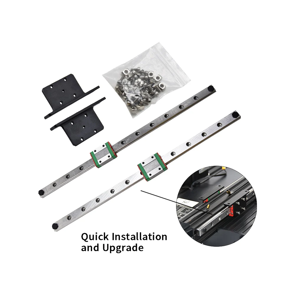 Ender3/V2PRO Dual Y Axis Linear Guide Upgrade Kit MGN12H 300MM Linear Rail X Axis MGN9H Linear Rail Upgrade Kit For Ender3/V2