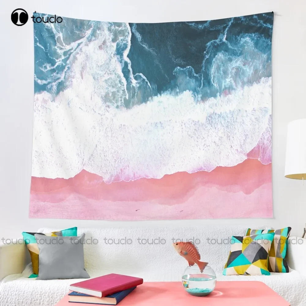 Aerial Beach Ocean Waves Tapestry Nature Tapestry Tapestry Wall Hanging For Living Room Bedroom Dorm Room Home Decor Funny Wall