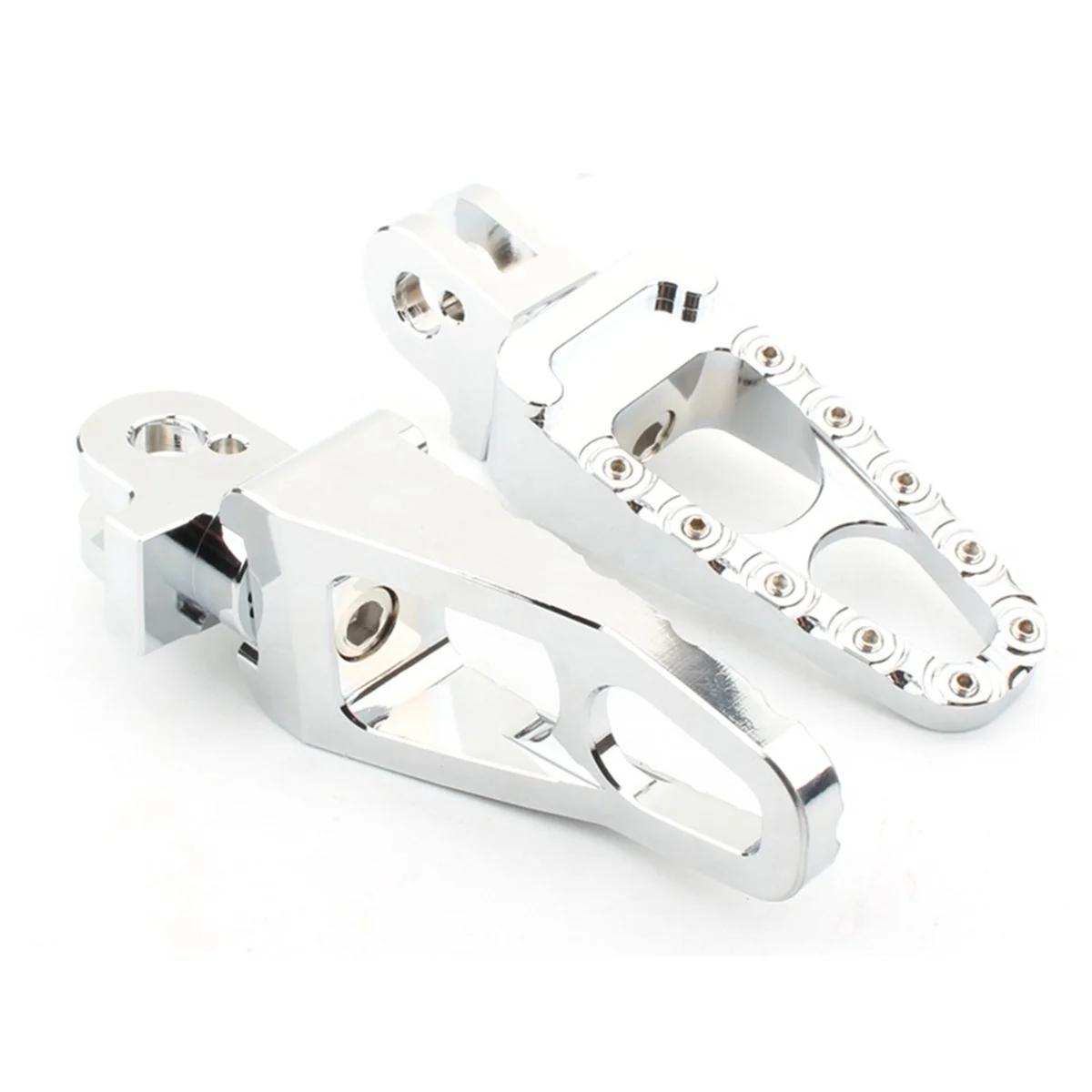 Motorfiets Achter Voetsteun Voetsteunen Voetsteunen Pedalen voor 01-15 Bonneville T100 T900 04-15 Trunxon 1200 Zilver