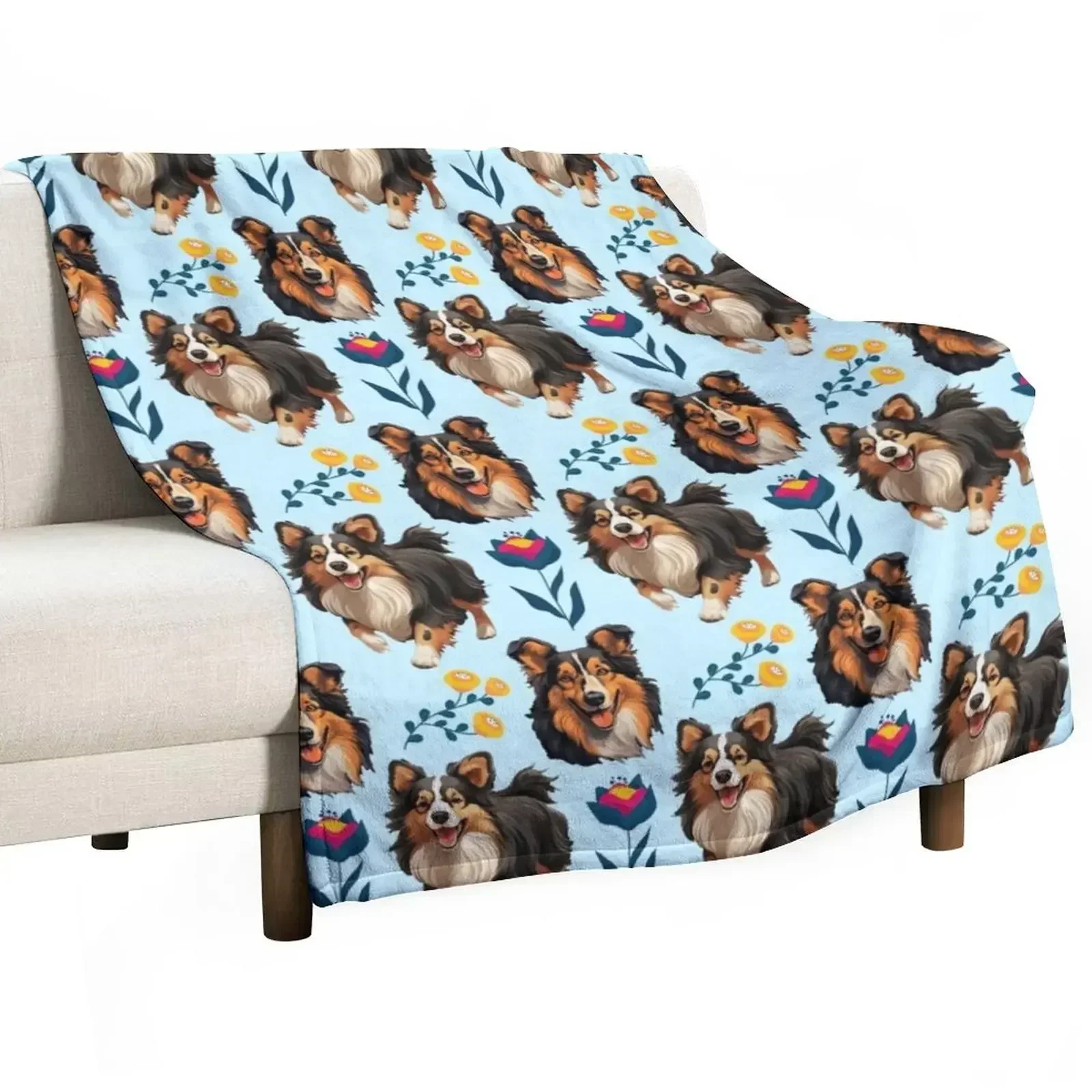 SHELTIE Throw Blanket Beautifuls Sleeping Bag Blankets