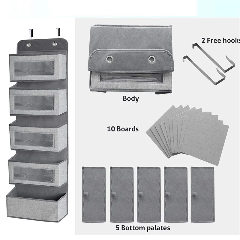 Non-woven Bag Hanging Behind The Door, Sorting Out Sundries Hanging Bags in The Wardrobe, Breathable Non-woven Bag Hanging
