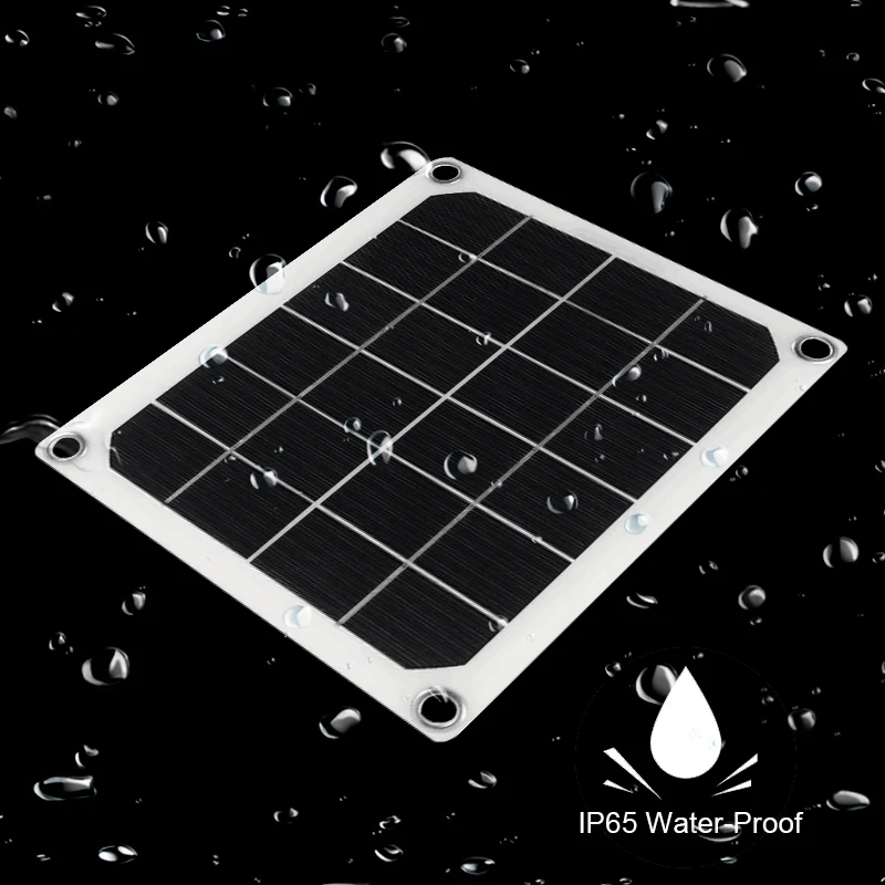 50W Solar Panel Portable 5V Dual USB Solar Cell Outdoor Phone Power Bank Charger for Cycling Camping Hiking Climbing Traveling