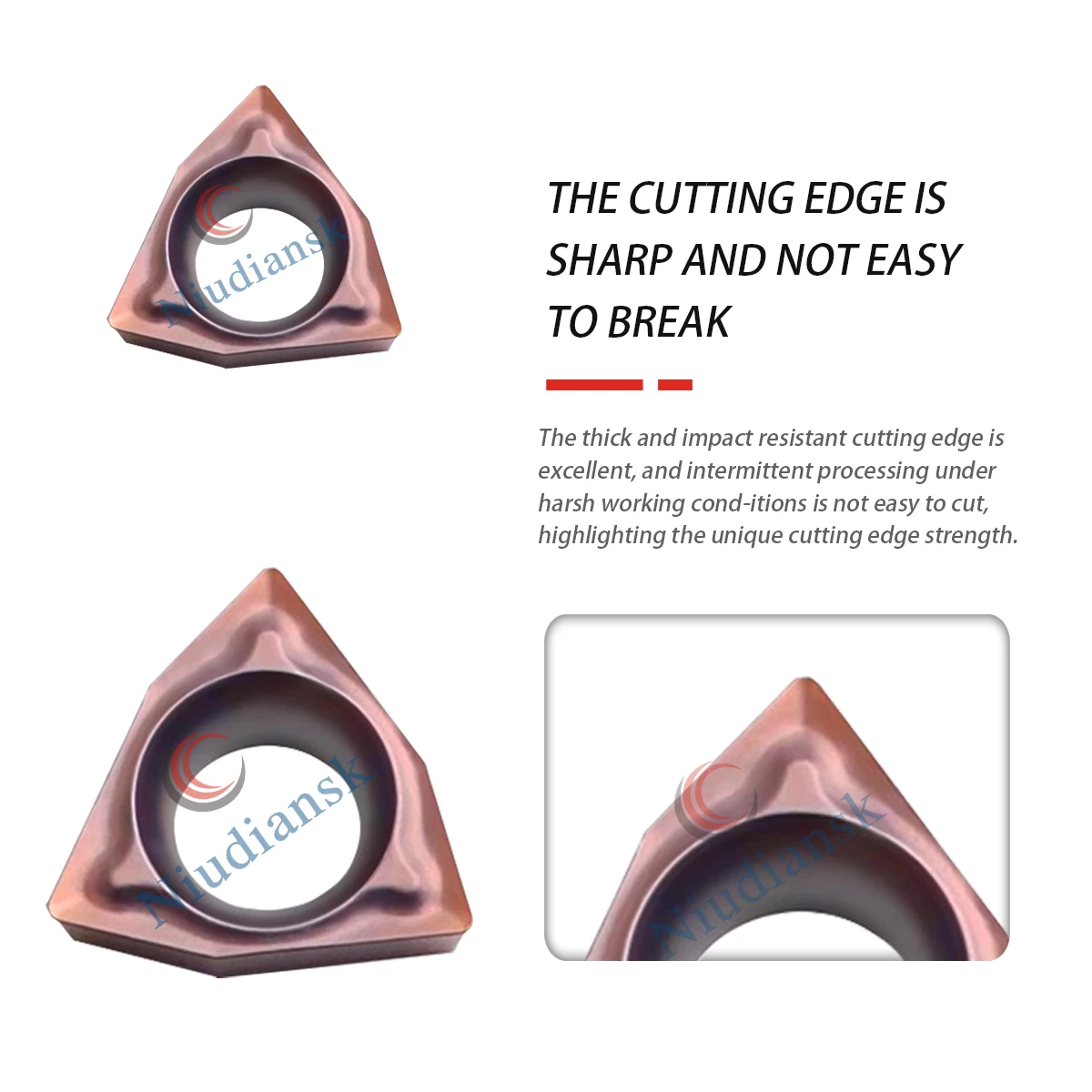 

WBMT060104L-DP LF6018 Numerical Control Lathe Peach Shaped Small Inner Hole Boring Cutting Blade For Processing Stainless Steel
