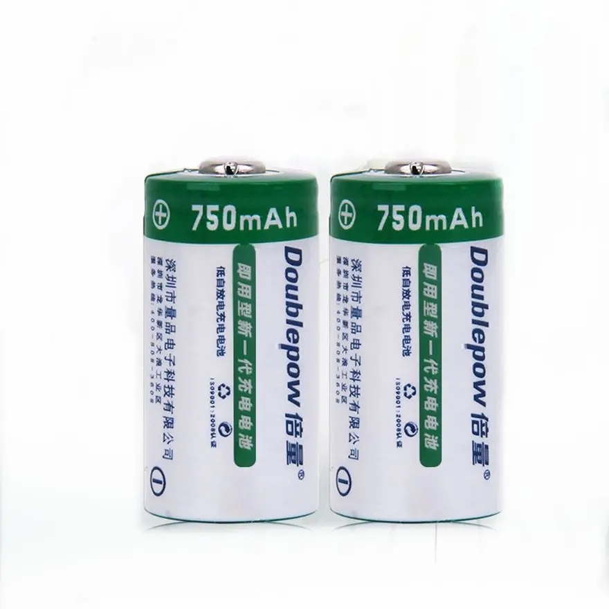 

2pcs/lot 3.7V 750mAh 16340 rechargeable battery CR123A lithium battery suitable for camera instrument rechargeable battery