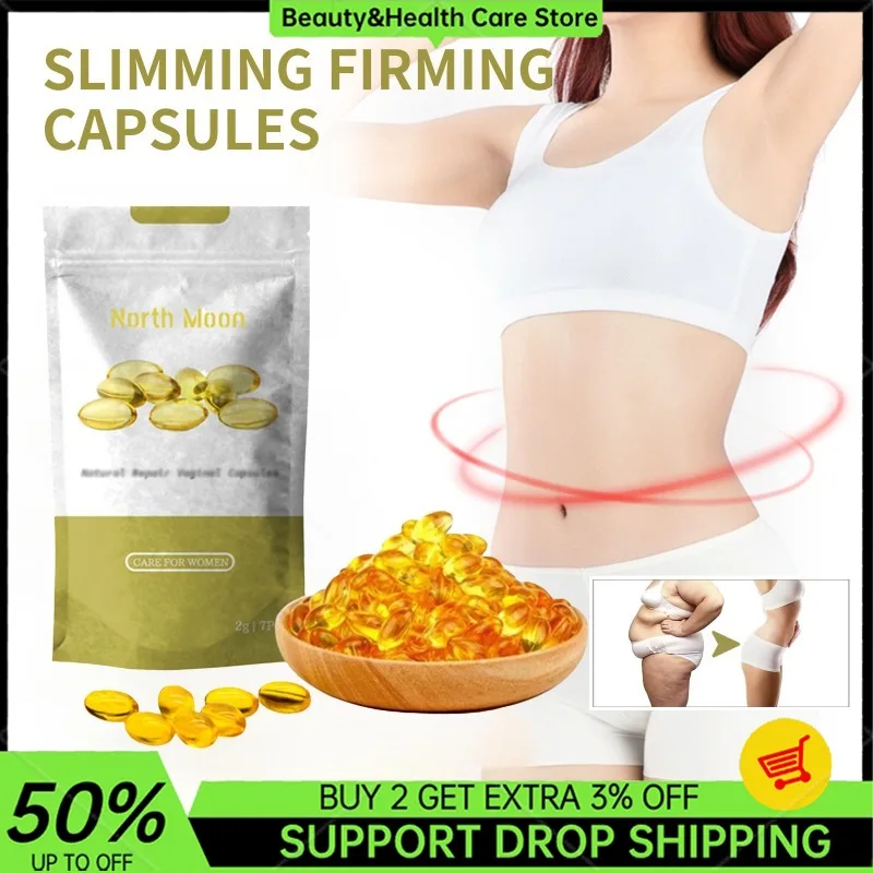 Detox Body Slimming Capsules Tissue Fat Burning Product Young Lady Detox Serum Reduce Cellulite Firming Vagin Tightening Capsule