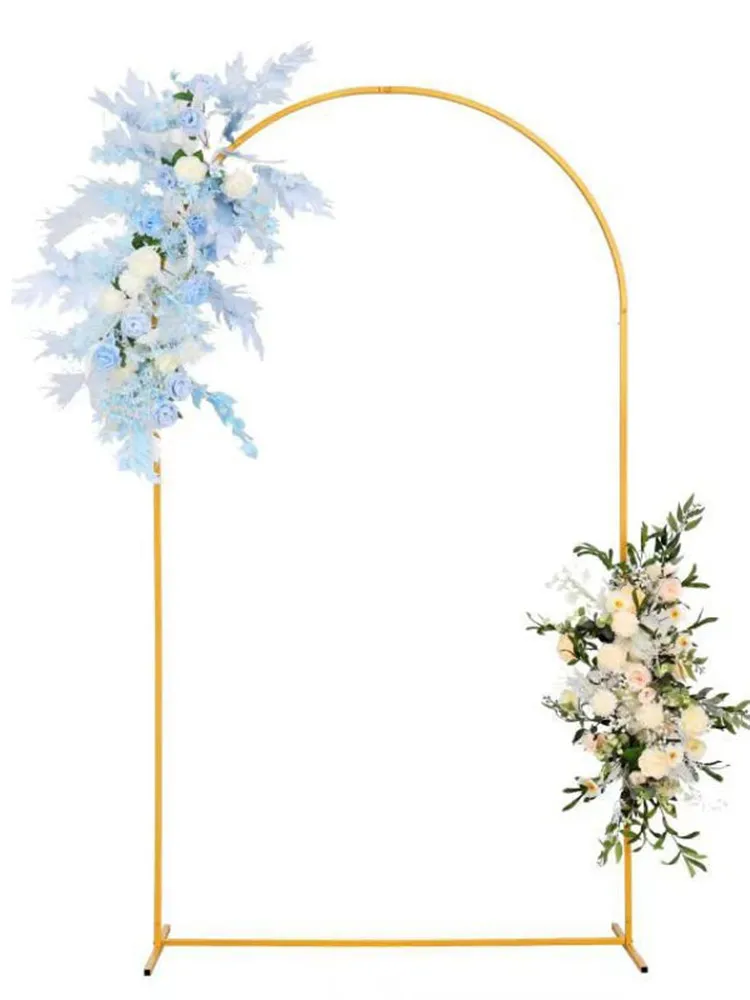 1 st Goud Metalen Boog Achtergrond Stand Boog Frame Ballon Boog voor Bruiloft Verjaardagsfeestje Baby Douche Afstuderen Ceremonie Decoratie - afbeelding 2