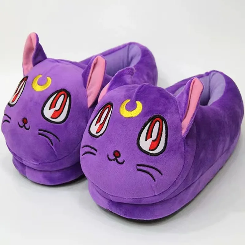 Disney Anime Stitch Cotton Slipper Baby Home Toys Plush Home Slippers Cartoon Kawaii Winter Warm Indoor Shoes Baby Birthday Gift