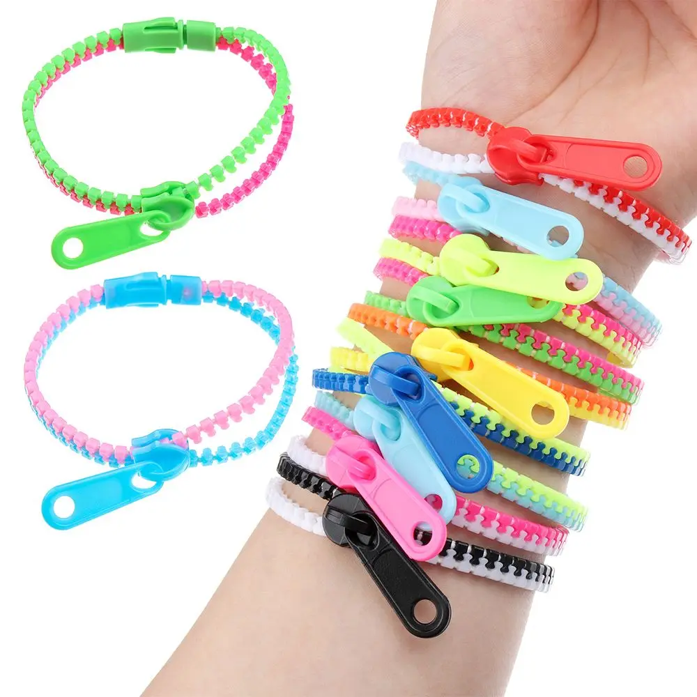 1 PC Sensory Zipper Fidget Bracelets Zip Stim Bracelet Toys Stress Anxiety Relief Autism ADHD Toys Fashion Jewelry Accessories