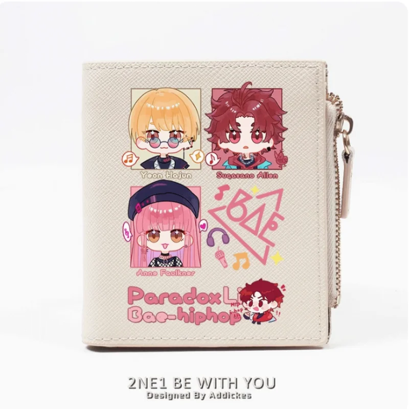 

Anime Paradox Live Yon Hajun An Fōkunā Zipper Fashion Wallets PU Purse Card Holder Money Bag Gift B261 Cosplay