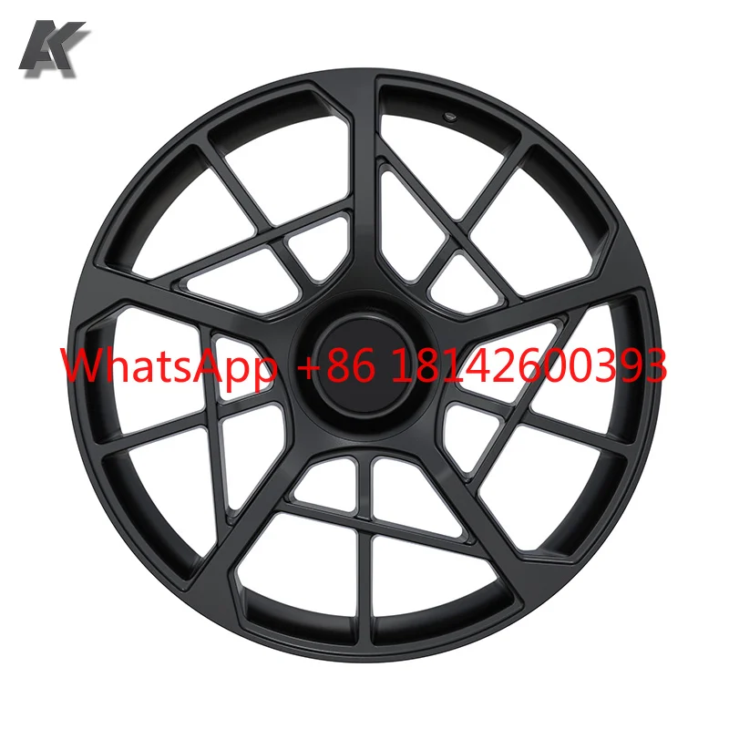 22 Inch 5x120 Matte Black Custom Forged Alloy Wheels Full Size Passenger Car Rims