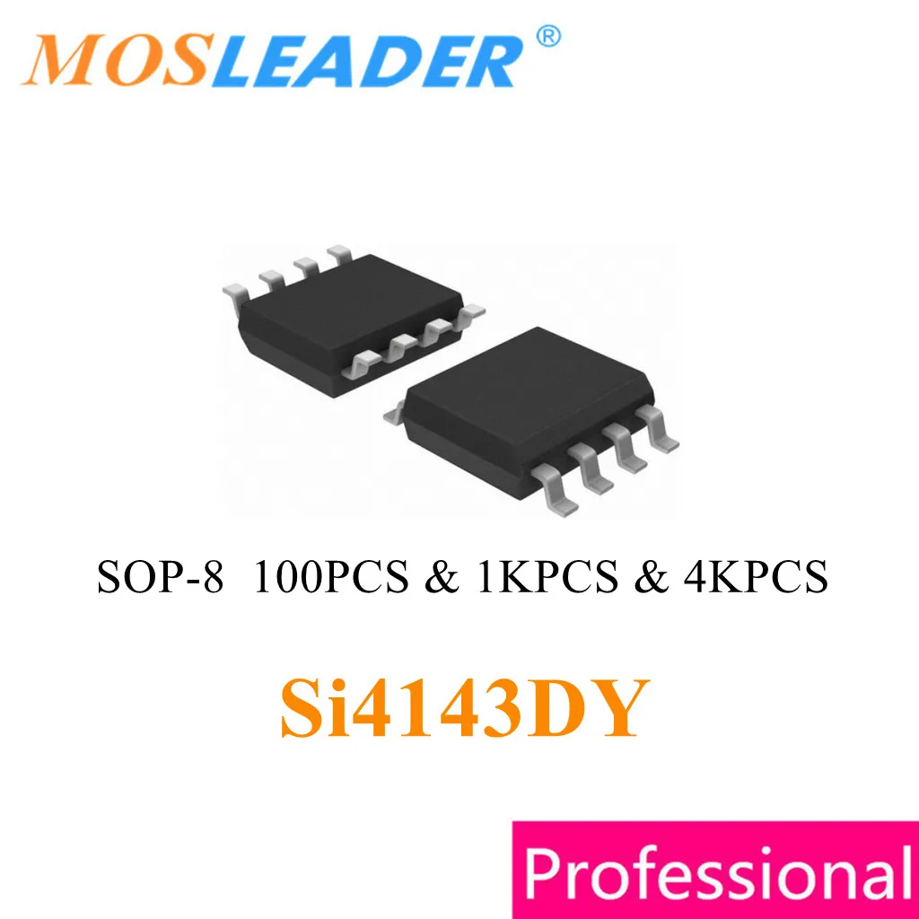 

Mosleader Si4143DY SOP8 100 шт. 1000 шт. 4000 шт. P-Channel 30 в Si4143D Si4143 Китай высокое качество