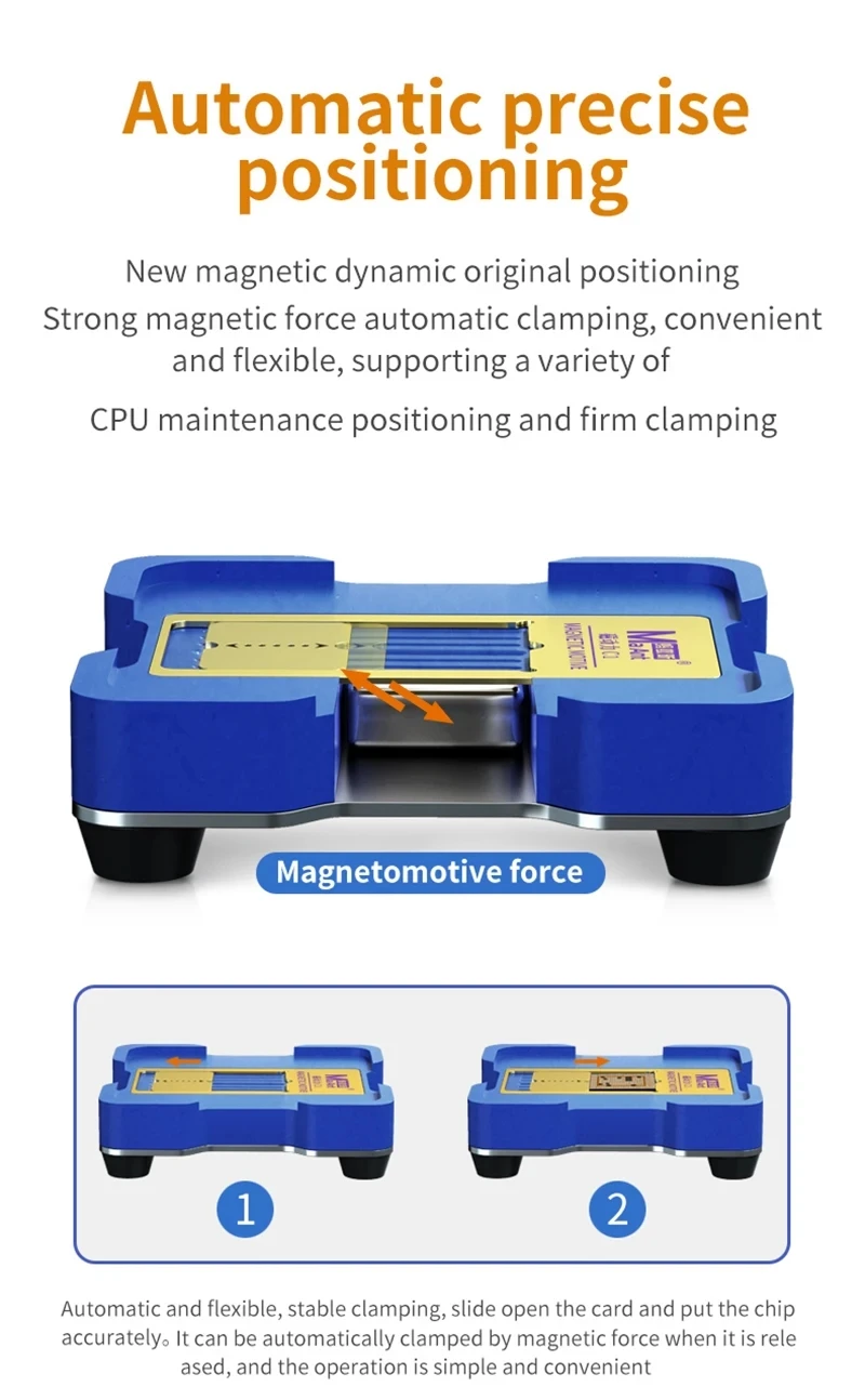 MAant C1 Magnet Tin Planting Platform for iPhone A8-A19 QUALCOMM HS EMMC Motherboard CPU BGA Welding Reballing Stencil Tools Set