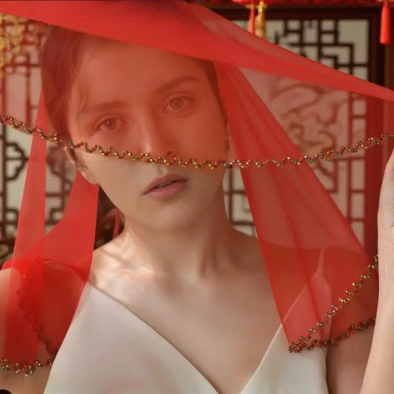 

Elegant Bridal Hair Cover Breathable Mesh Fabric Comfortable Headpiece Accessories For Traditional Modern Weddings
