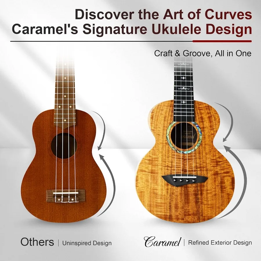 CAG28 لامعة مجعد السنط 23 القيثارة الحفلية للمبتدئين اليدوية القيثارة كاتب كيت مع جودة صوت ممتازة وسهلة Pl