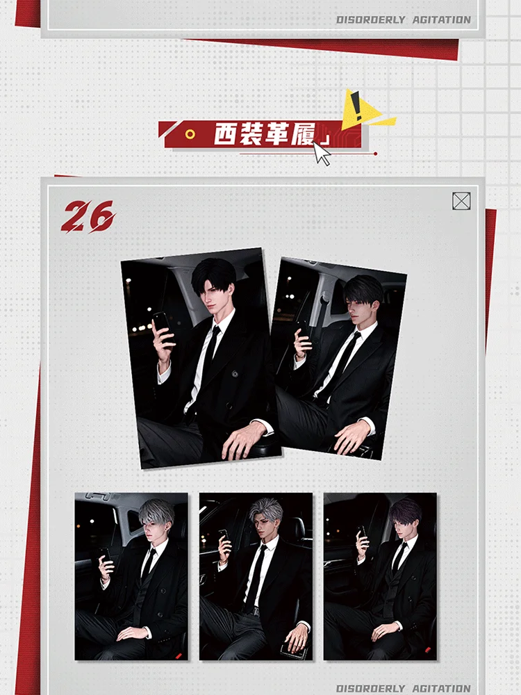 Love & Deepspace 3D Triple Transition Lenticular Card A6 Size Multi-process Craft Large Collectible Anime Game Card