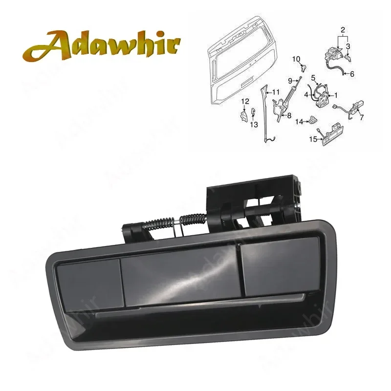 Rear Tailgate Outer Handle 90606-ZZ90E 90606-ZQ78A for Nissan Armada Titan QX56 2004-2015 Trunk Lift Gate Latch Replacement