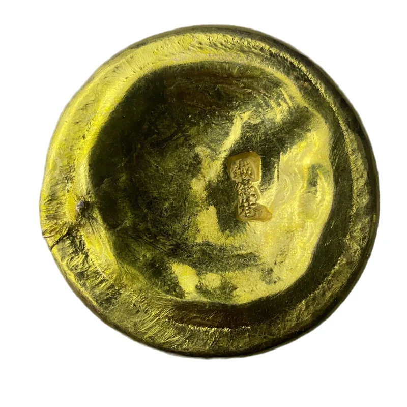 Gold Ingot Gold Bullion Western Han Dynasty Horseshoe Gold Ingot Solid Brass Gold Ingot Gold Cake