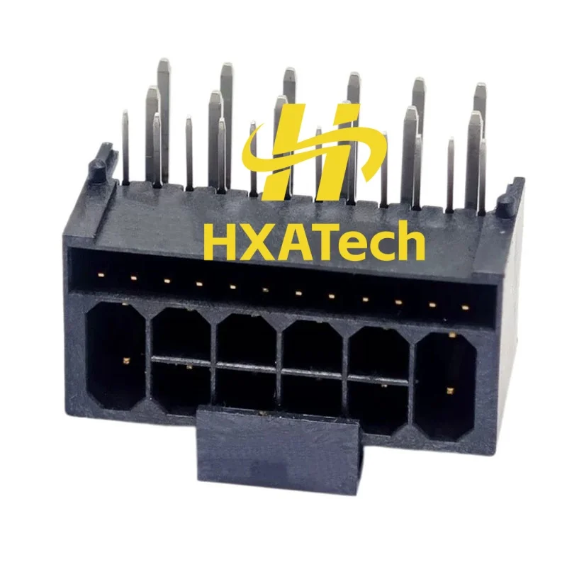 HXATech -  Original 70367-1234 horizontal right angle 90 Degrees 12Pin Interface Female Connector Socket Jack with 4P signal