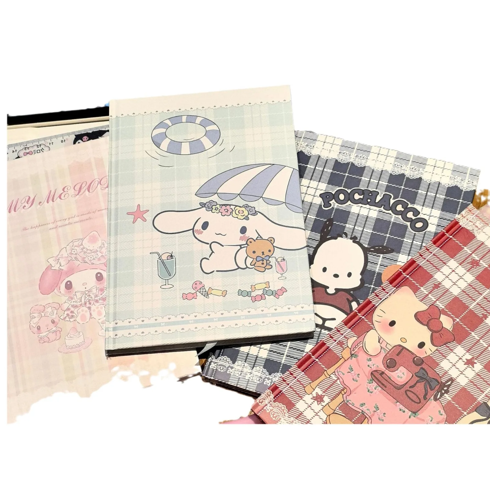 A5 160 Sheets Kawaii Pochacco Notebook Journal Cute Sanrio Notebooks Diary Handbook Students School Office Stationery Supplies