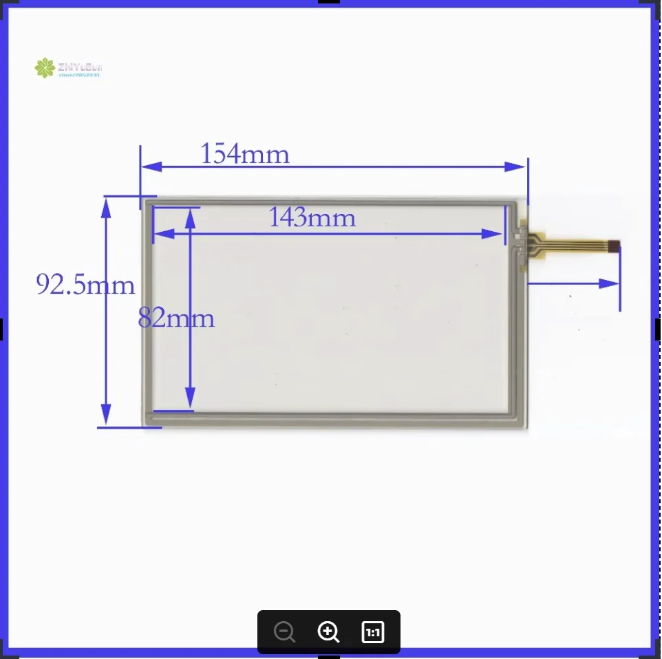 

ZhiYuSun 154 мм * 93 мм NEW6,2-дюймовый 4-линейный сенсорный экран, совместимый с сенсорным стеклом 154*93