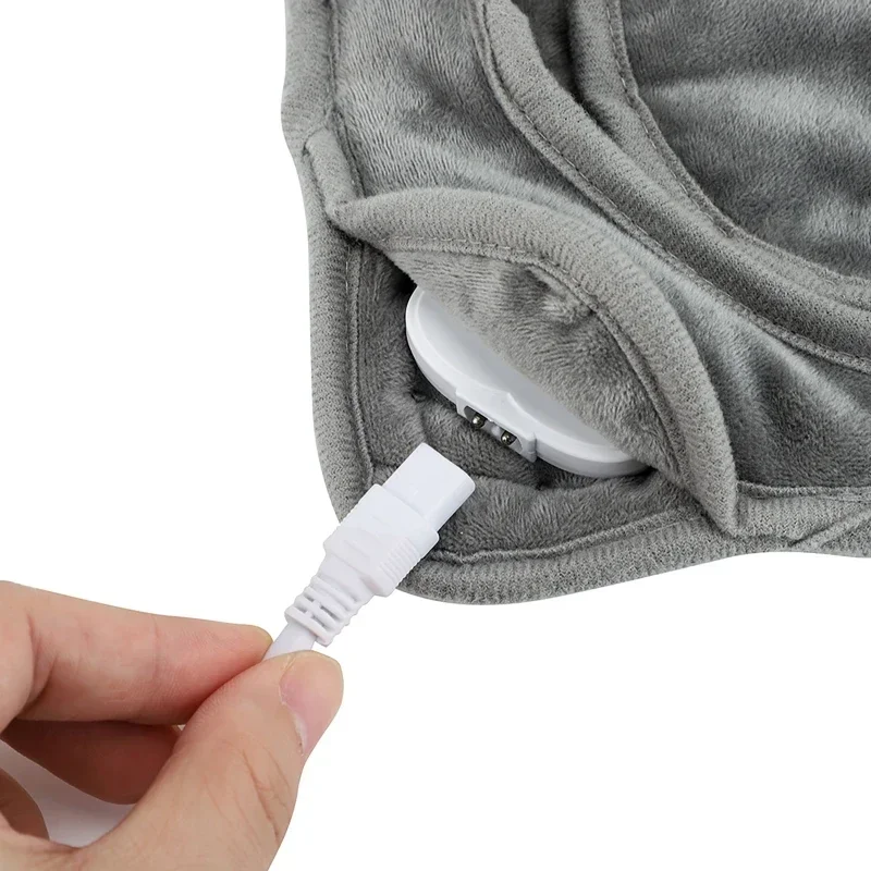 Calentador de pies eléctrico, almohadilla calefactora para pies, calentador lavable, manta térmica de felpa suave para el hogar, estera calentadora de pies, hogar, oficina y dormitorio