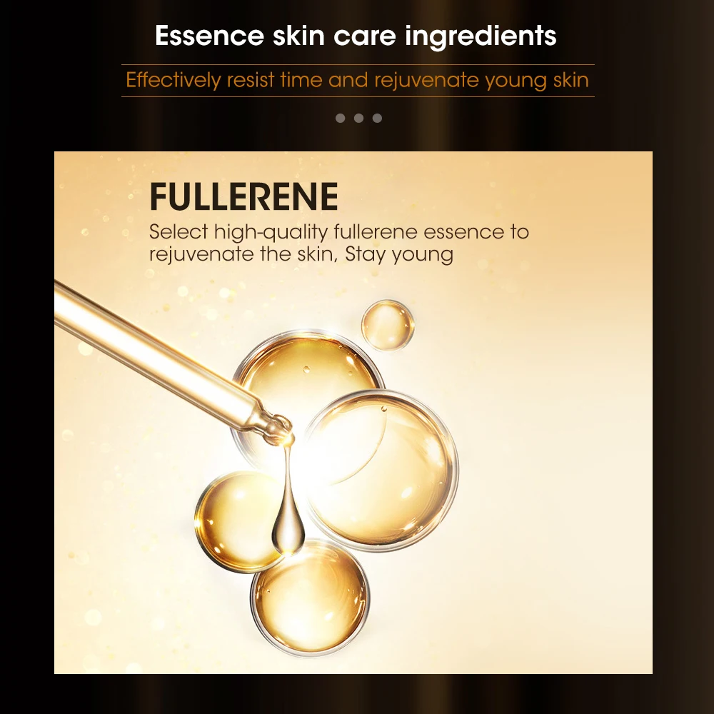 Fullerene Placenta Capsule Essence Facial Brighten Serum Moisturizing Nourishing Anti-Wrinkle Vitamin E Hyaluronic Acid Skincare