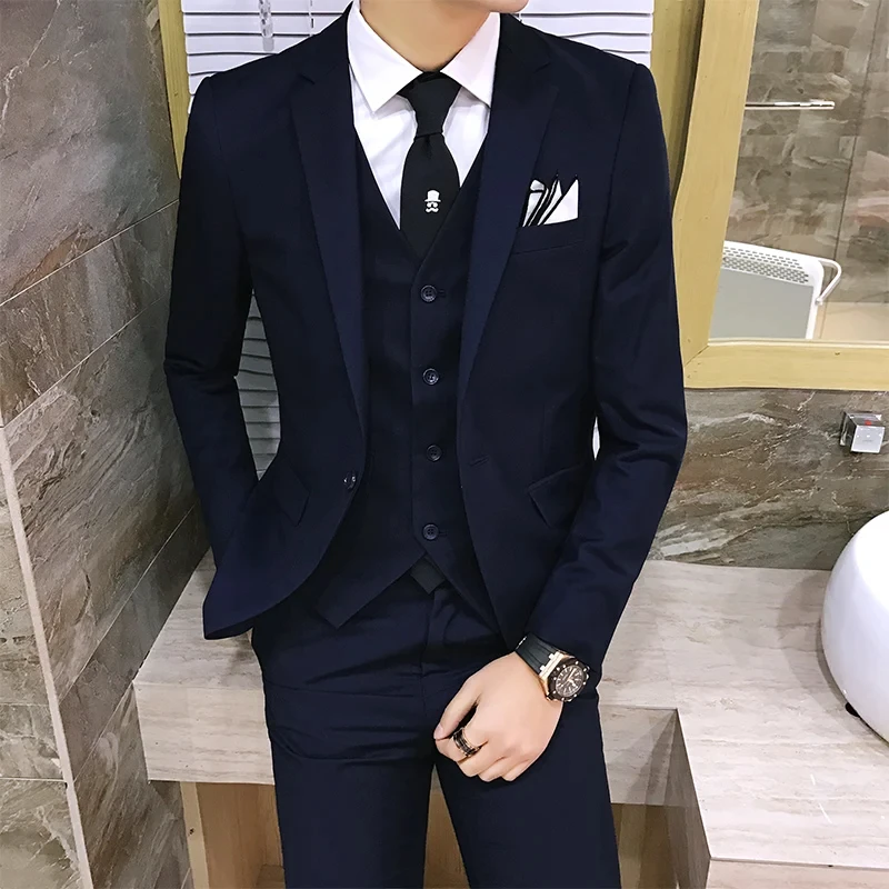 

T153 Men's fashionable business gentleman elegant casual British style various formal two-piece sets