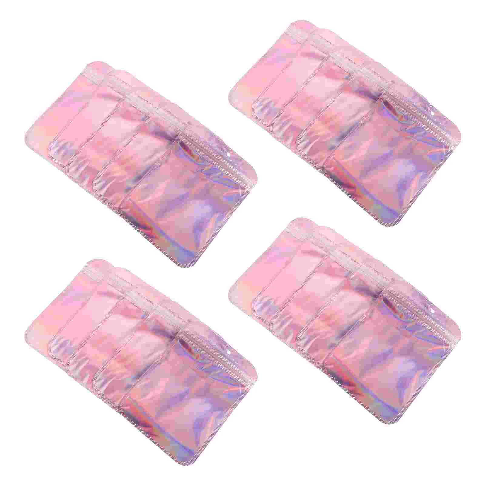 100 Pcs Jewelry Packaging Bag Earring Packing Bags Translucent Water Proof Eraser Self-sealing Pvc Small