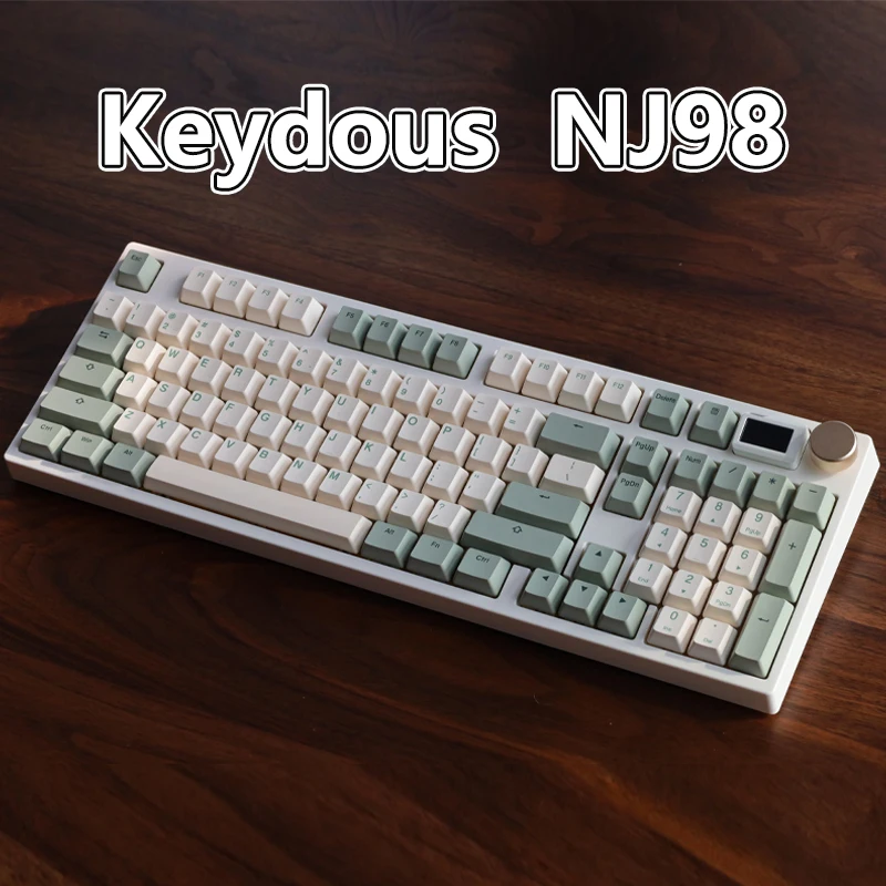

Механическая клавиатура Keydous NJ98, беспроводная Bluetooth, с возможностью горячей замены, 98 клавиш, игровая клавиатура, 8000 мАч, реакционный, быстрый эффект RGB-подсветки