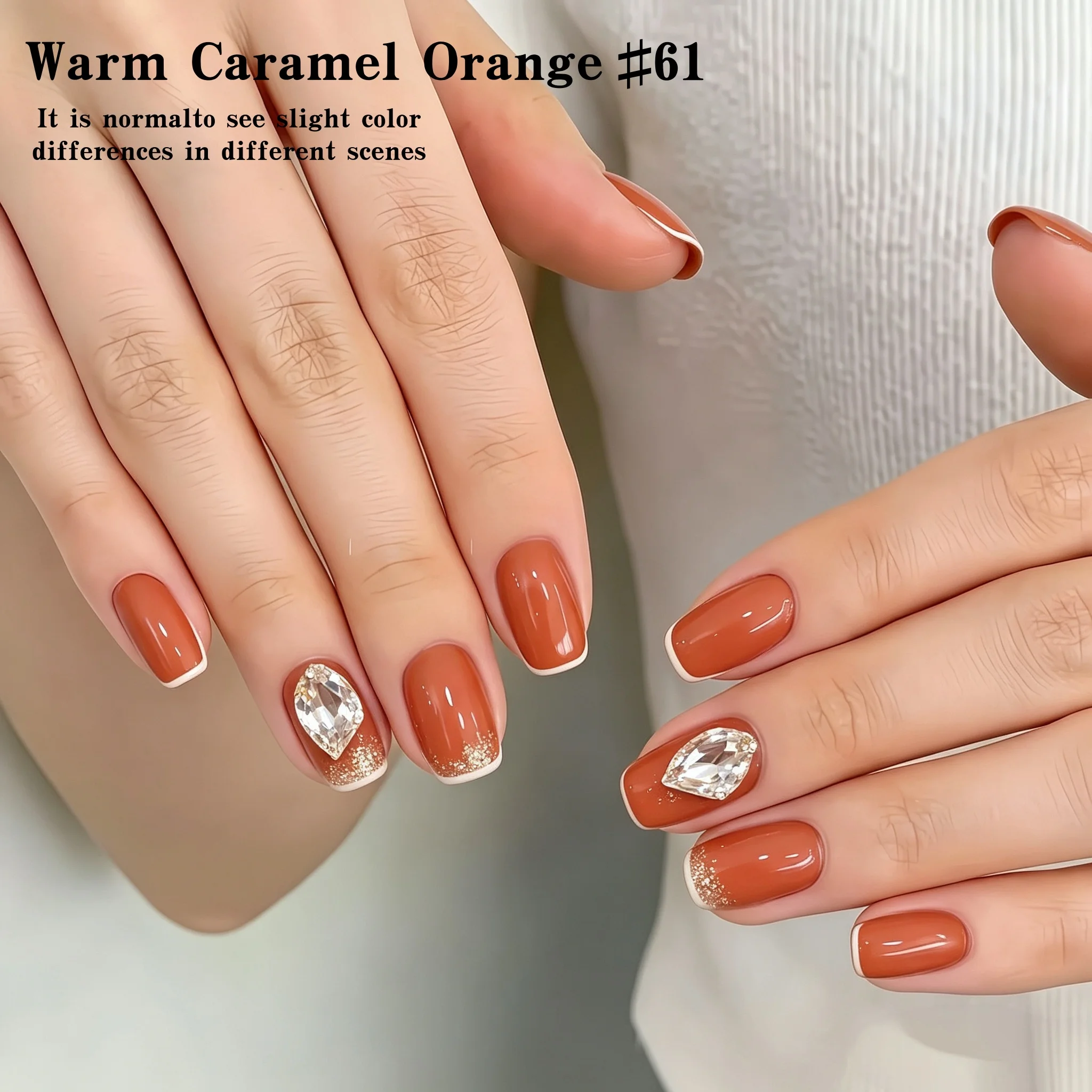 Hassleless 4Pcs Natural Earth Color Series Semi-Permanent Gel Nail Art Set Removable Uv Gel Nail Polish Nail Art DIY Home Salon Set Women's Gift
